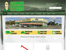 Tablet Screenshot of georgetaylorsstores.com.au